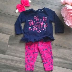 Set baby girl 3-6 months, color pink and blue